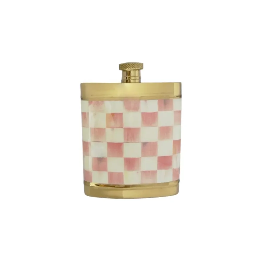 MACKENZIE-CHILDS Rosy Check 3260 Flask